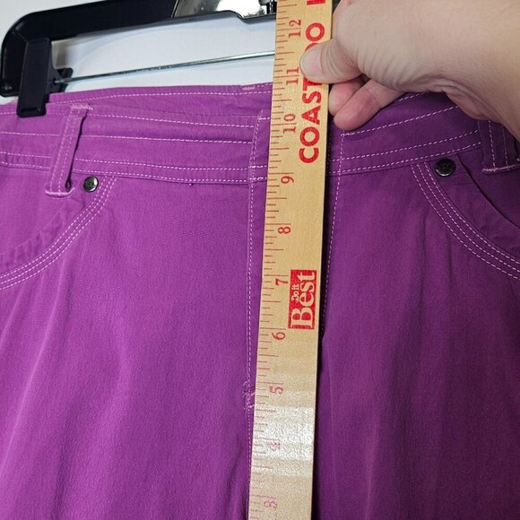 Kuhl Womens Cargo Bermuda Shorts Size 10 Purple Cotton Blend Outdoor Hiking - Picture 5 of 12
